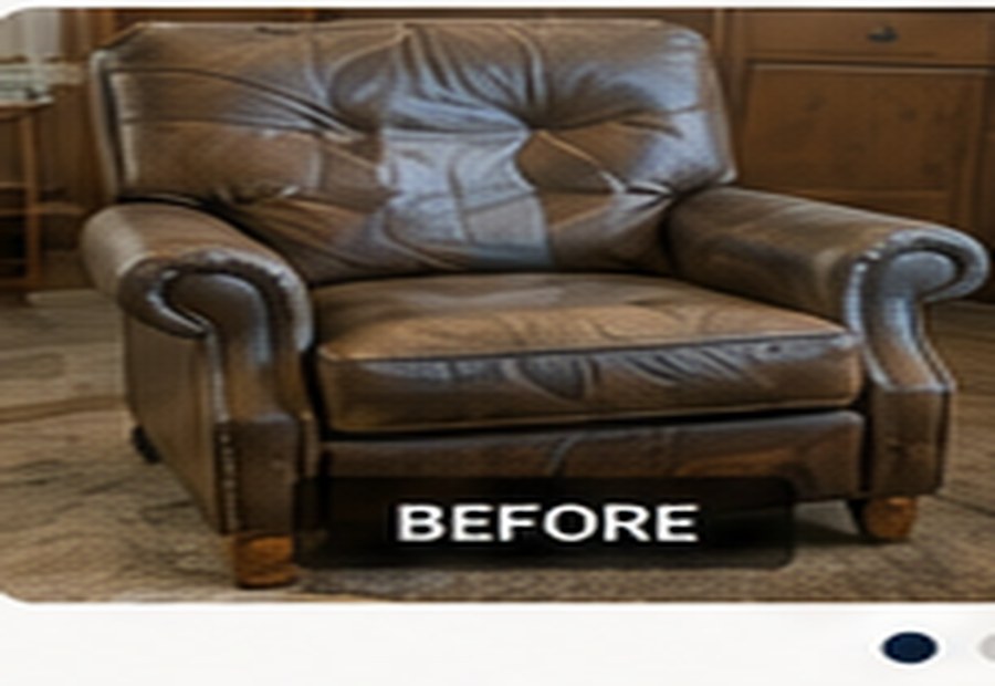 Sample before leather chair